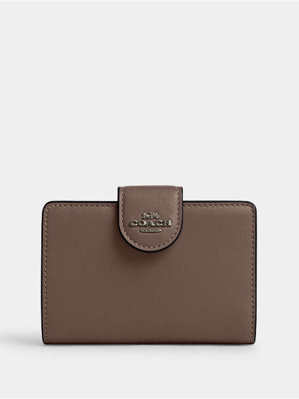 Coach Medium Corner Zip Wallet NWT Dark Stone